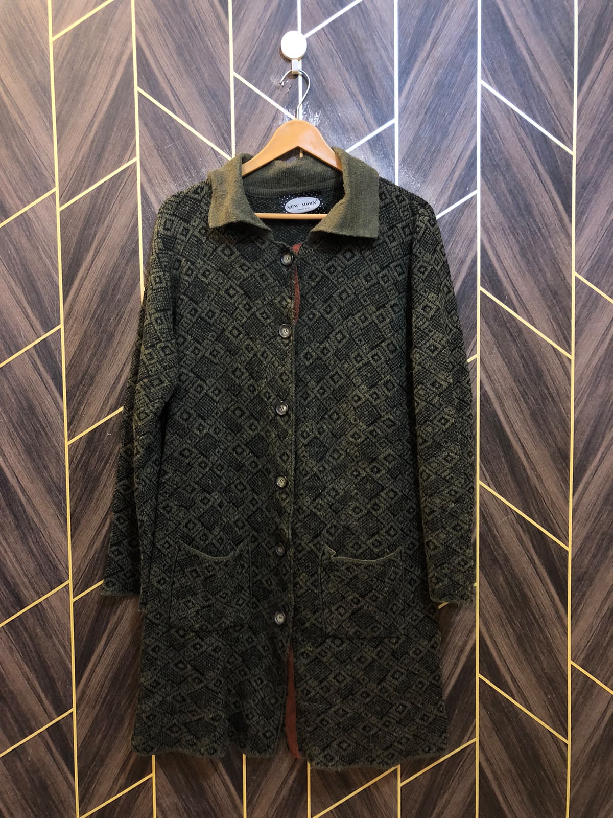 Women Wool Cardigan Sweater Large | Size | Chest 21 | Length 37