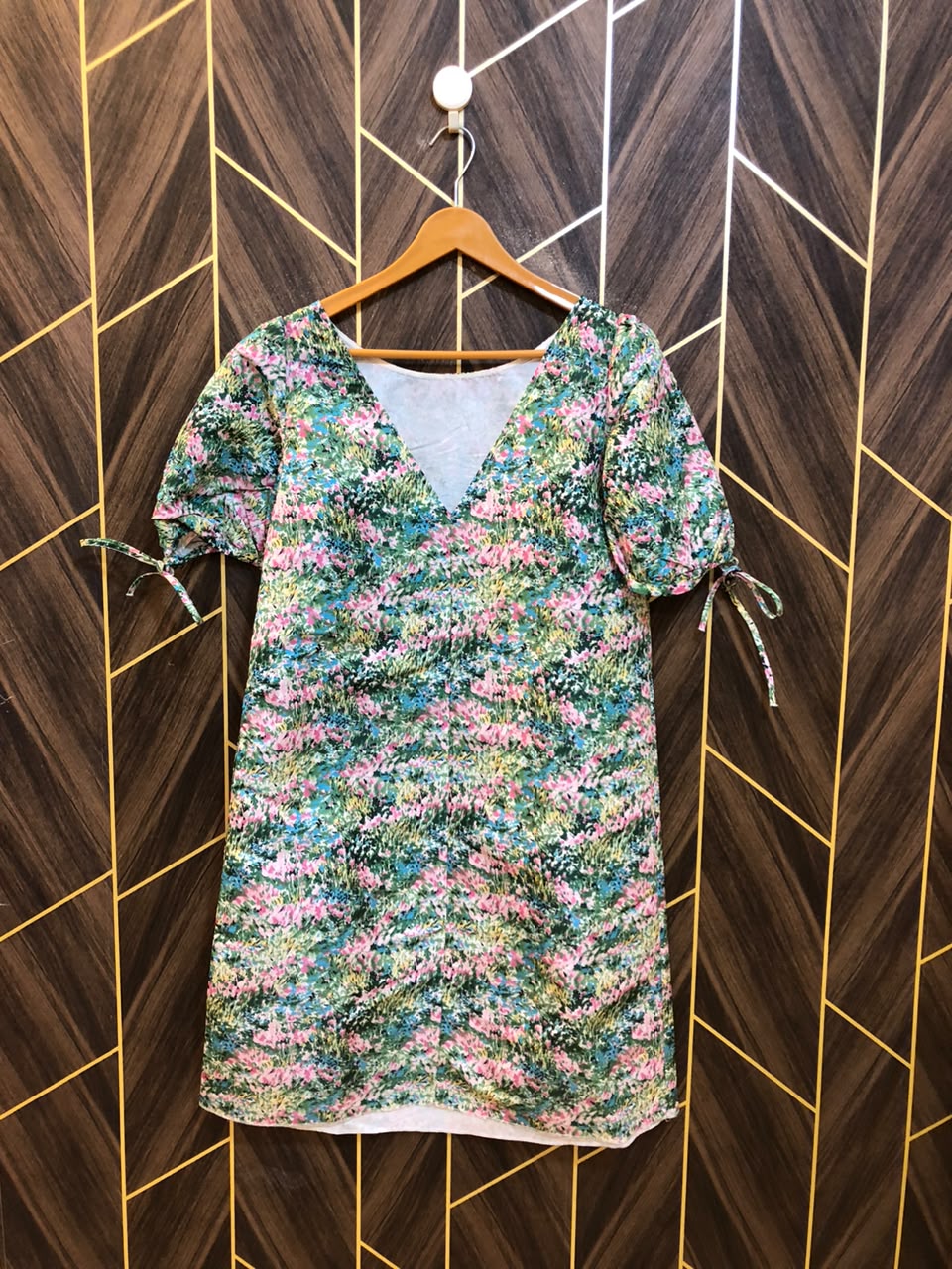 Mini Dress parachute Medium Size Chest 19 Length 47