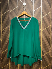 Western Top Small Chest 18 Length 28 Chiffon