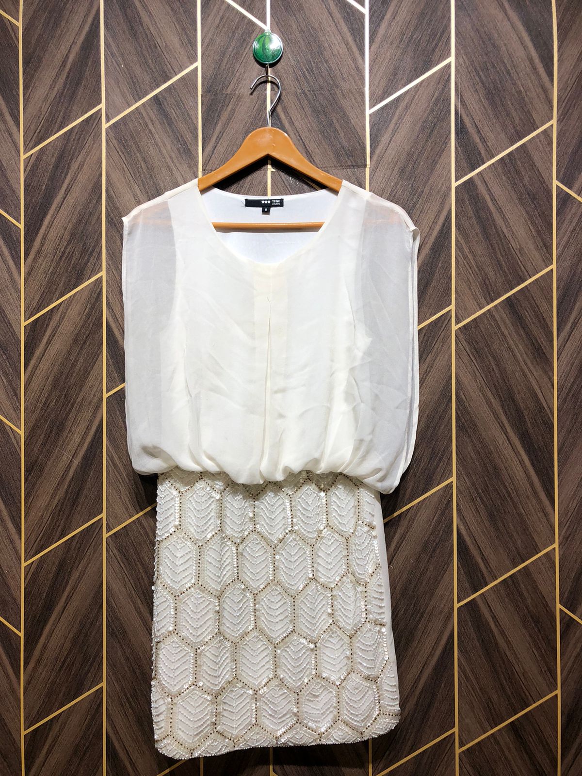 Mini Dress Chiffon Small Size Chest 18 Length 33