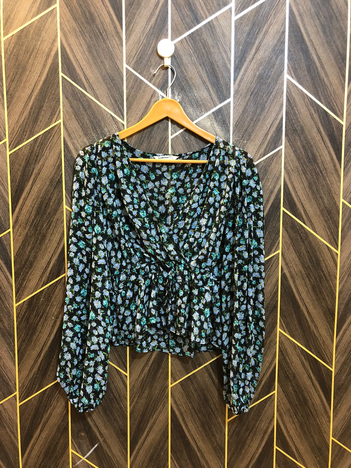 Western Top Chiffon (See Through) – Small Size (Chest: 18, Length: 22 )