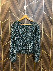 Western Top Chiffon (See Through) – Small Size (Chest: 18, Length: 22 )