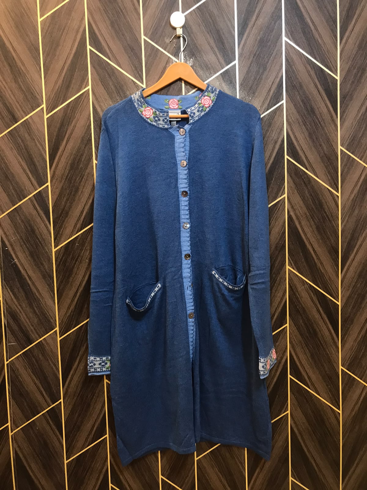 Women Wool Cardigan Sweater X Large | Size | Chest 22 | Length 40