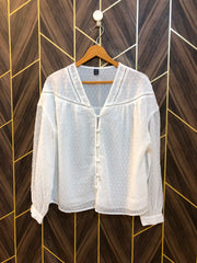 Western Top Chiffon – Medium to large  Size (Chest: 19 to 20 , Length: 25 ) baggy