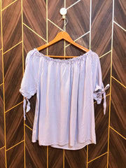 Trendy Linen CropTop Size Medium  off shoulder