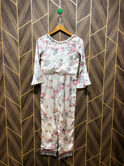 Women Jumpsuit Silk X Small Size Chest 15 Length 46