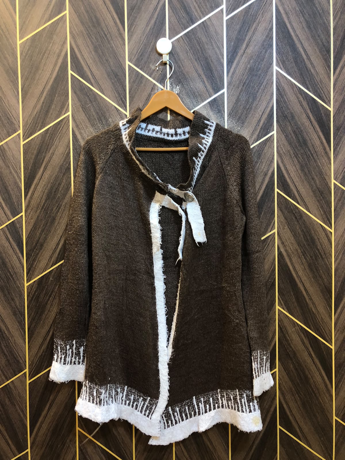 Women Wool Cardigan Sweater Small | Size | Chest 18 | Length 29