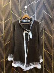 Women Wool Cardigan Sweater Small | Size | Chest 18 | Length 29