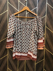 Medium OffShoulder Chest 19 Length 26 Linen 1006