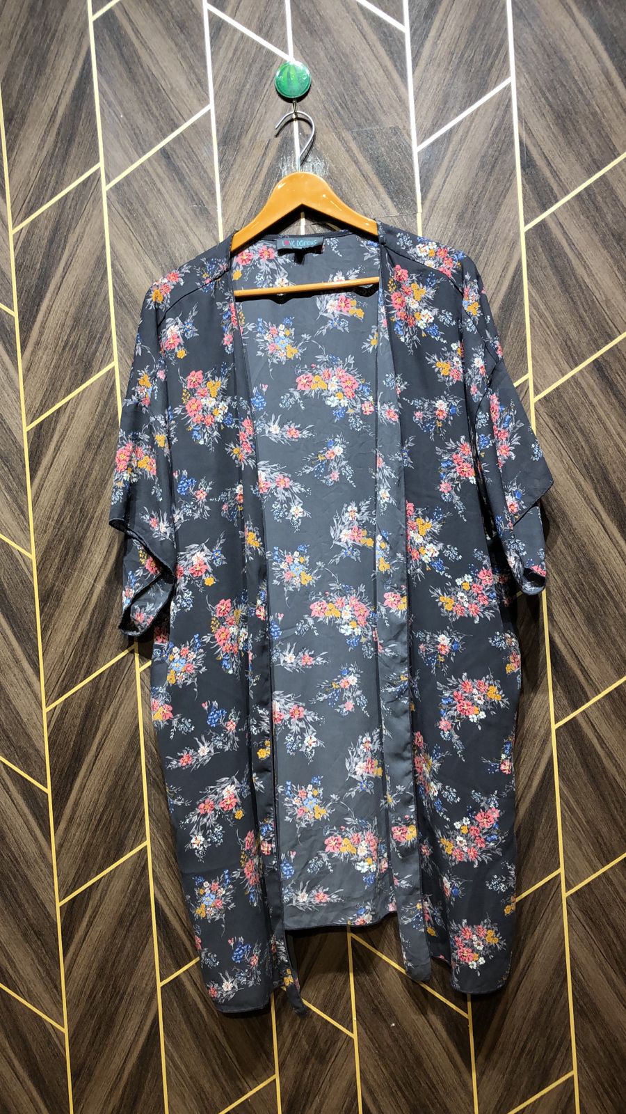 Women Long Shirt Chiffon X Large | shrug  | Length 38