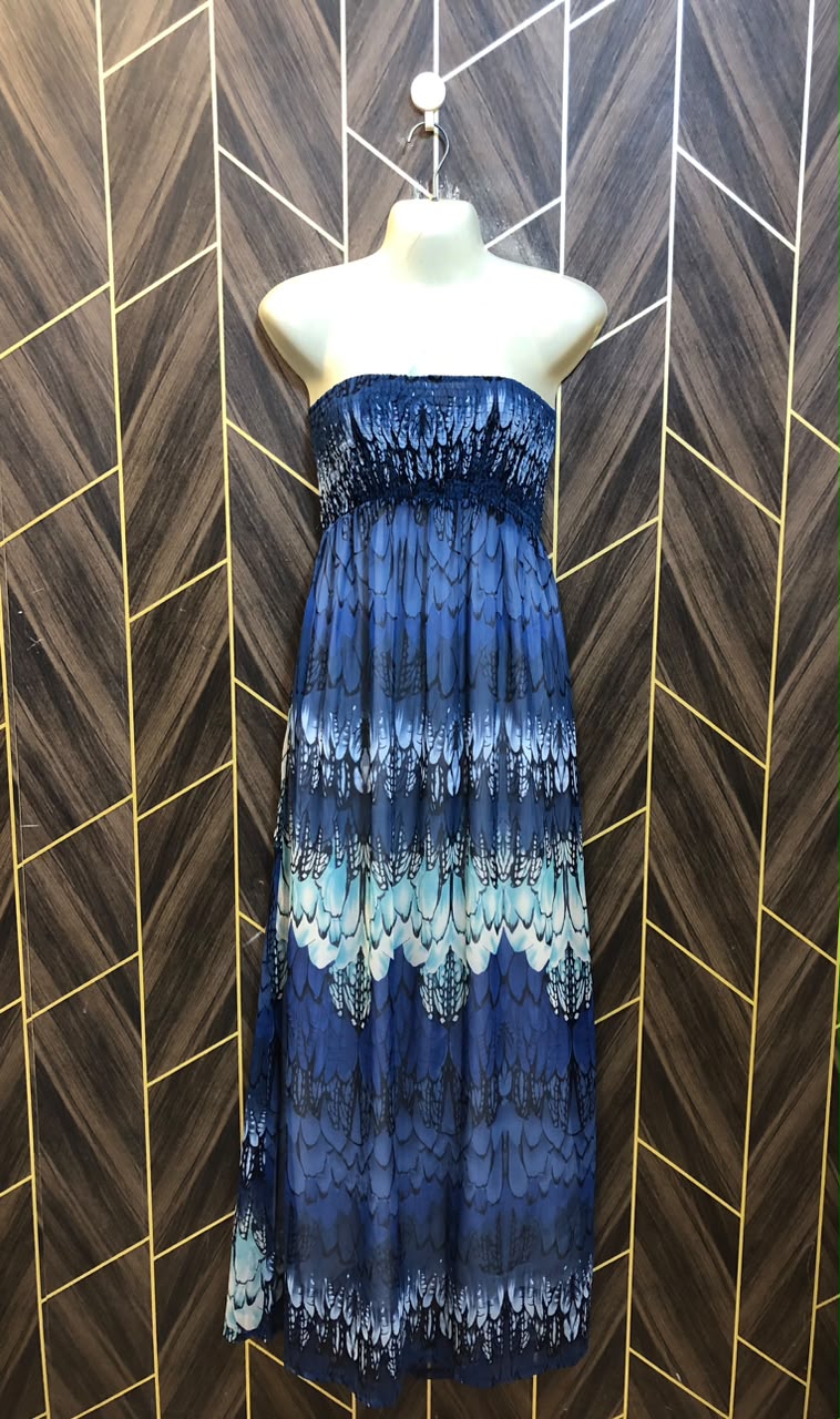 Western Long Maxi Chiffon Large | Size | Chest 20 | Length 49