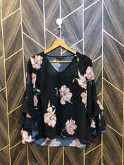 Western Top Chiffon (See Through) – Small Size (Chest: 18, Length: 24 )