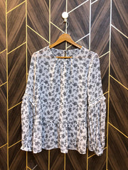 Western Top Chiffon (See Through) – Medium Size (Chest: 19, Length: 27 )