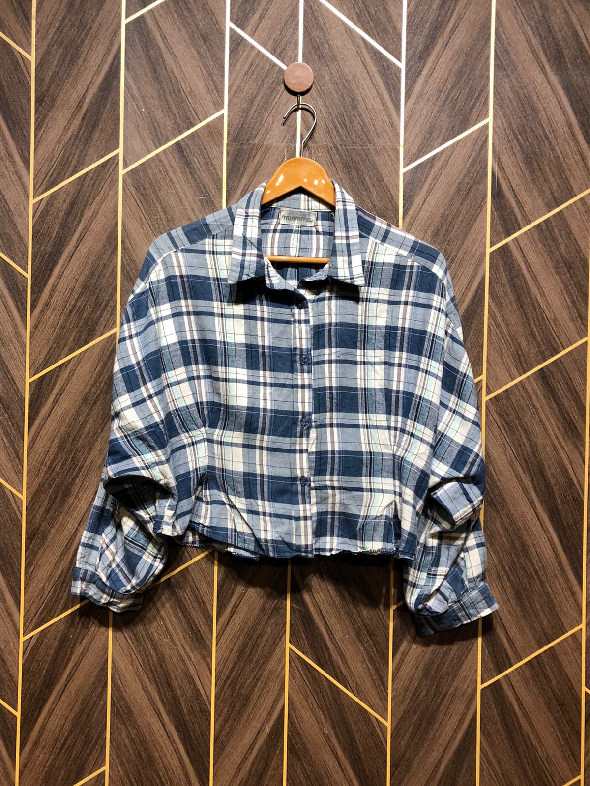 Western Top Cotton baggy crop – Large Size (Chest: 21 , Length: 19  )