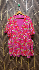 Women Long Shirt Chiffon XX Large  | Length 34