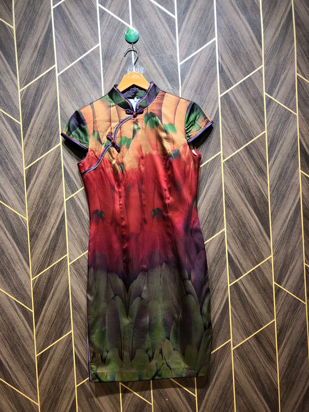 Mini Dress Silk Small Size Chest 18 Length 38