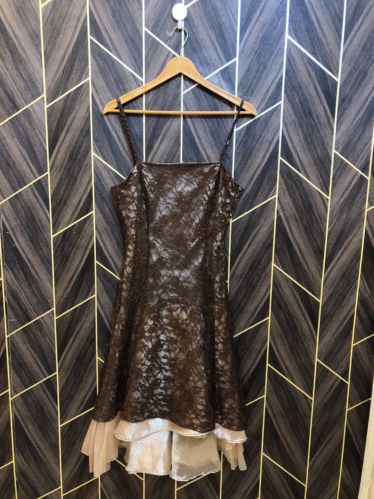 Mini Dress Net silk Medium Size Chest 19 Length 36