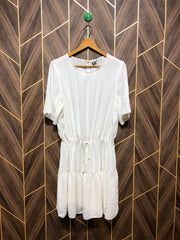 Women Long Shirt Chiffon X Large | Chest 21 | Length 36
