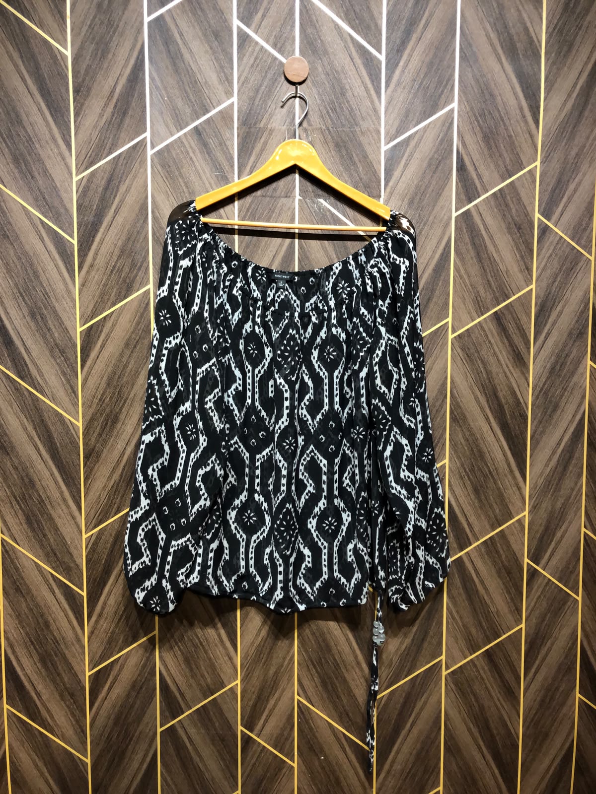 Western Top Chiffon (See Through) – Large Size (Chest: 21 , Length: 28 )