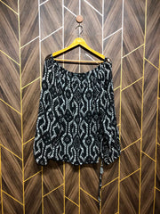 Western Top Chiffon (See Through) – Large Size (Chest: 21 , Length: 28 )