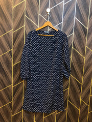 Women Long Shirt Silk Large | Chest 20 | Length 38