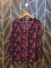 Western Top Chiffon – Large Size (Chest: 20, Length: 28  )