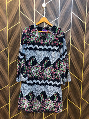 Women Long Shirt Chiffon X Small | Chest 17 | Length 46