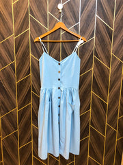 Mini Dress Chiffon Medium Size Chest 19 Length 36
