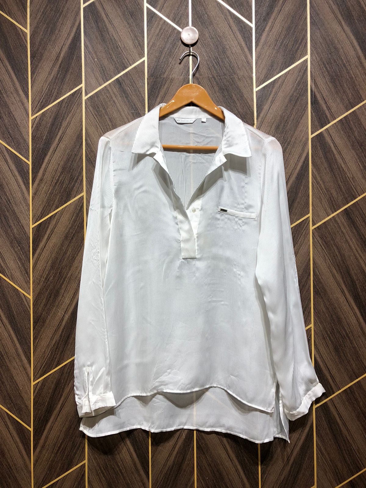 Western Top Chiffon (See Through) – Large Size (Chest: 20, Length: 29 )