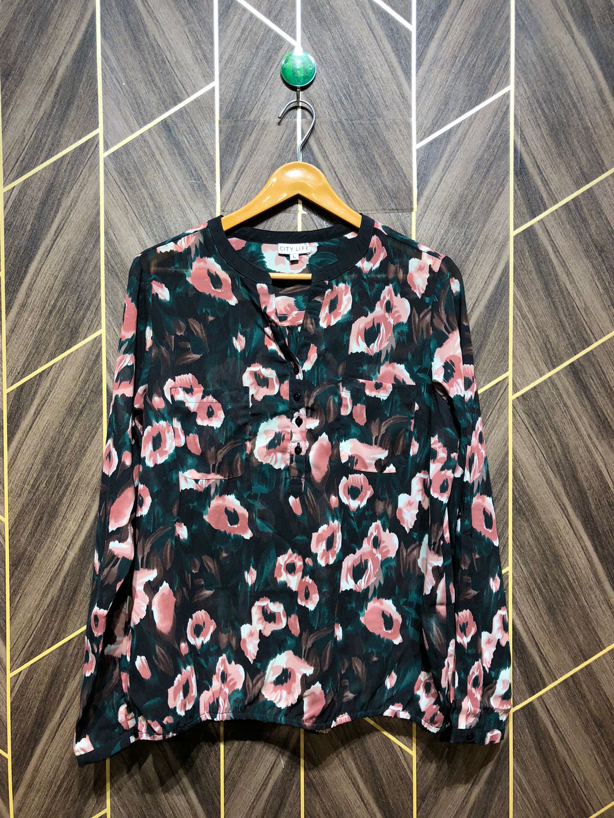 Western Top Chiffon (See Through) – X-Large Size (Chest: 21, Length: 26 )