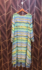 Western Long Maxi Chiffon Large | Size | Chest 21 | Length 55