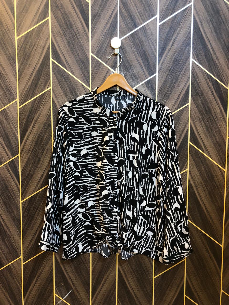 Western Top Chiffon – Large Size (Chest: 20, Length: 26  )