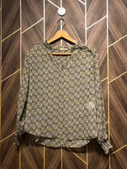 Western Top Small Chest 18 Length 26 Chiffon See through