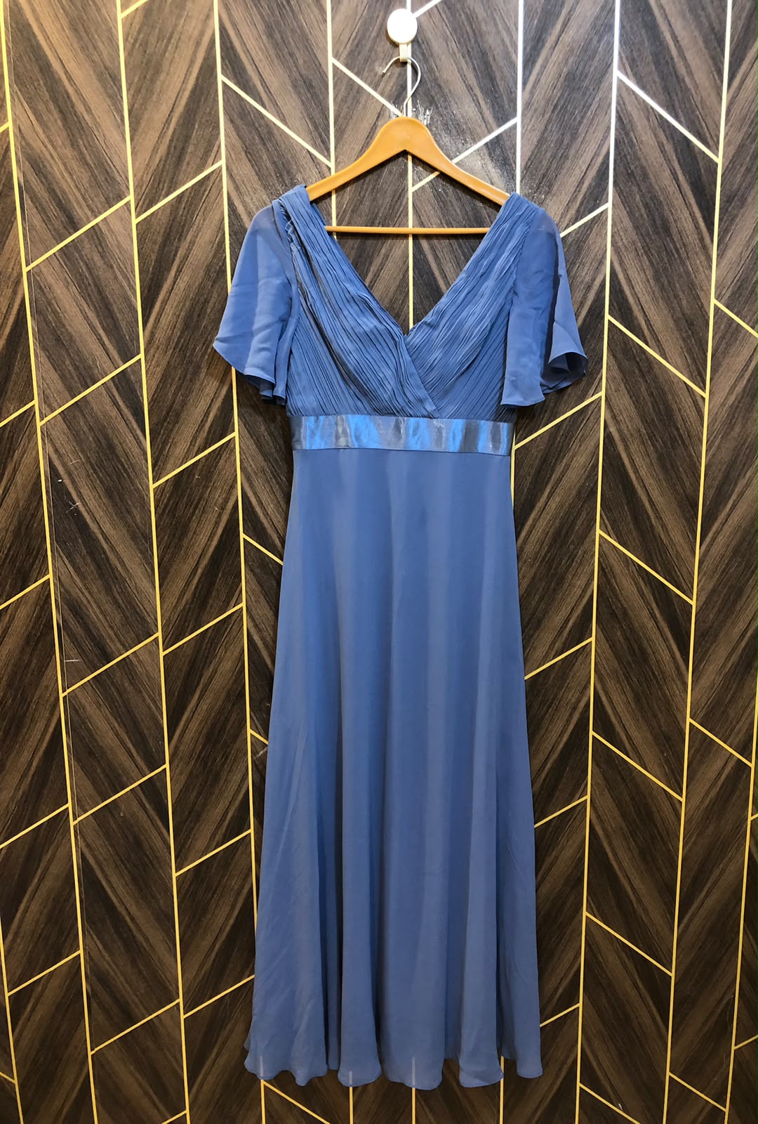 Western Long Maxi Chiffon Small | Size | Chest 18 | Length 54