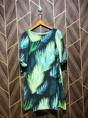 Women Long Shirt Chiffon Large | Chest 20 | Length 34