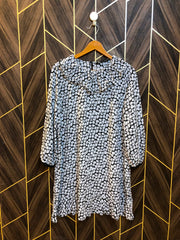 Women Long Shirt Linen Large | Chest 21 | Length 35