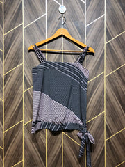 Trendy Chiffon Crop Top size Small