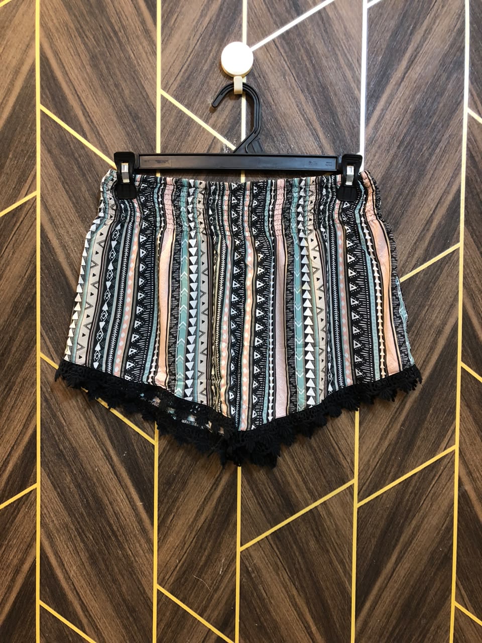 Women Mini Shorts Silk Small | Size Waist 28