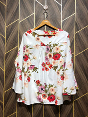 Western Top Chiffon – Large Size (Chest: 20, Length: 26 )