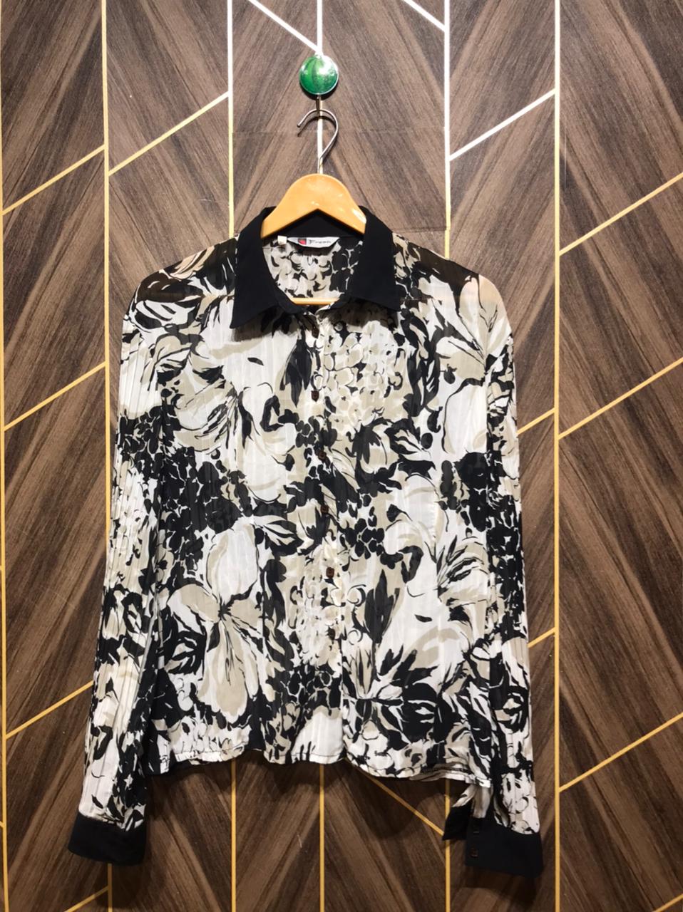 Western Top Chiffon (See Through) – X-Large Size (Chest: 23 , Length: 24 )