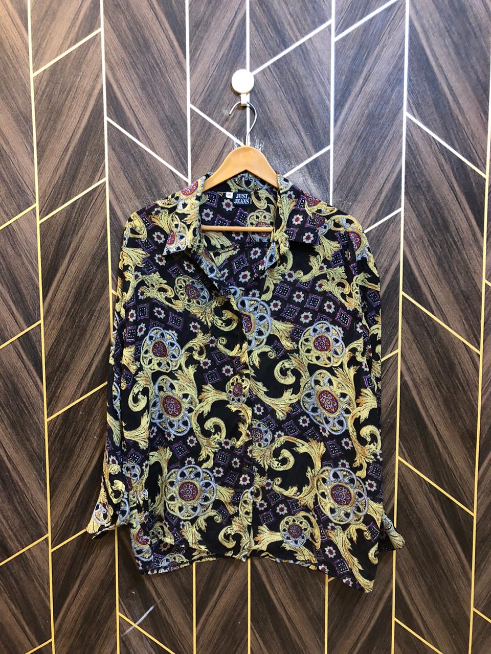 Western Top Chiffon (See Through) – Large Size (Chest: 21 , Length: 29)