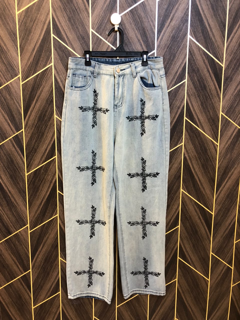 Women High Waist Wide Leg Jeans Medium | Waist 32 | Length 42