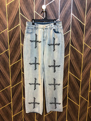 Women High Waist Wide Leg Jeans Medium | Waist 32 | Length 42