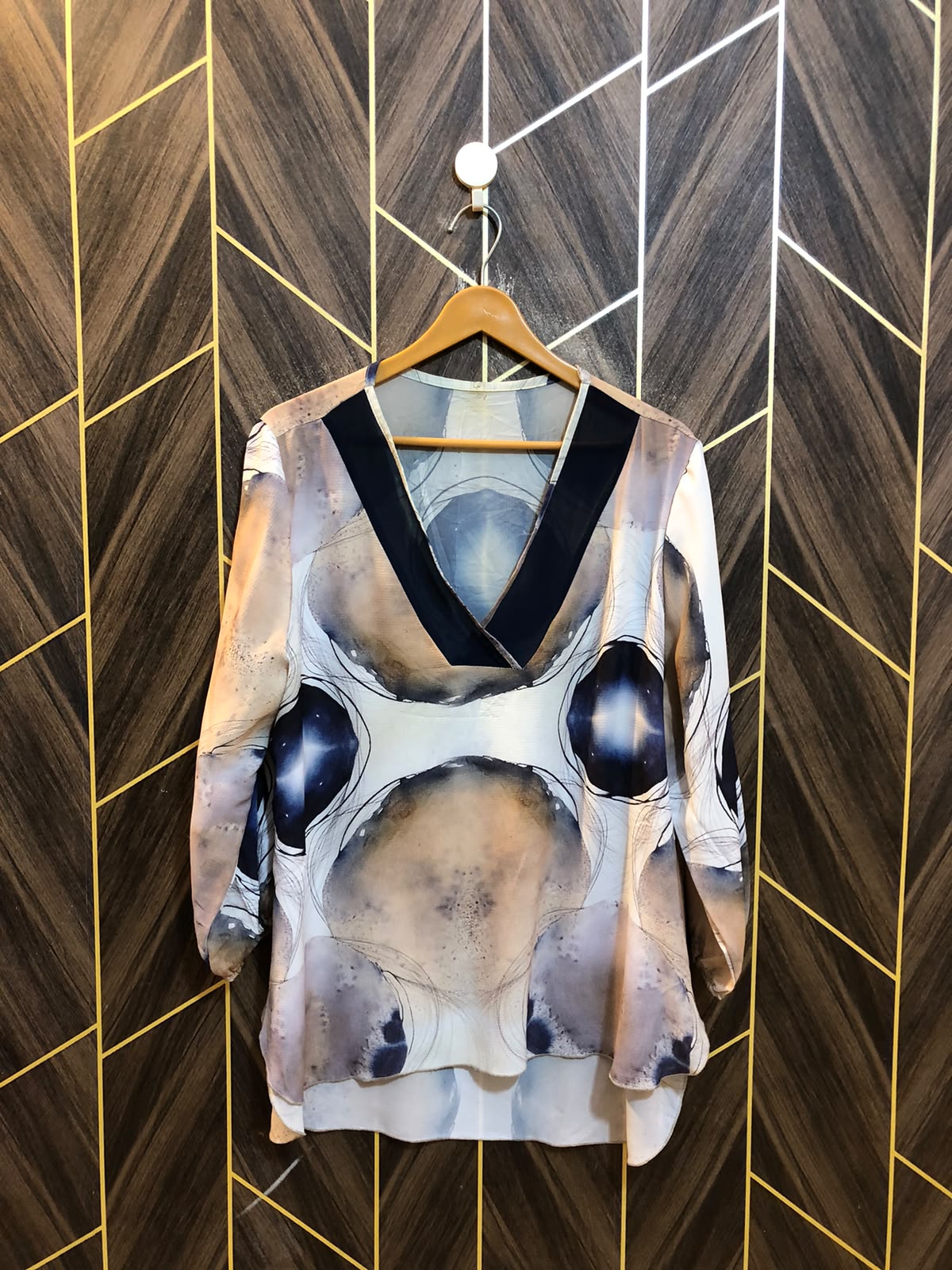 Western Top Chiffon – 1XL Size (Chest: 23, Length: 33)