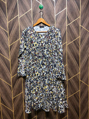 Women Long Shirt Silk Small | Chest 18 | Length 39