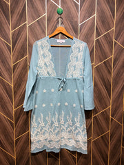 Women Long Shirt Net Jersey Large | Size | Chest 20 | Length 38