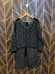 Women Long Shirt Chiffon Medium | Chest 19 | Length 36