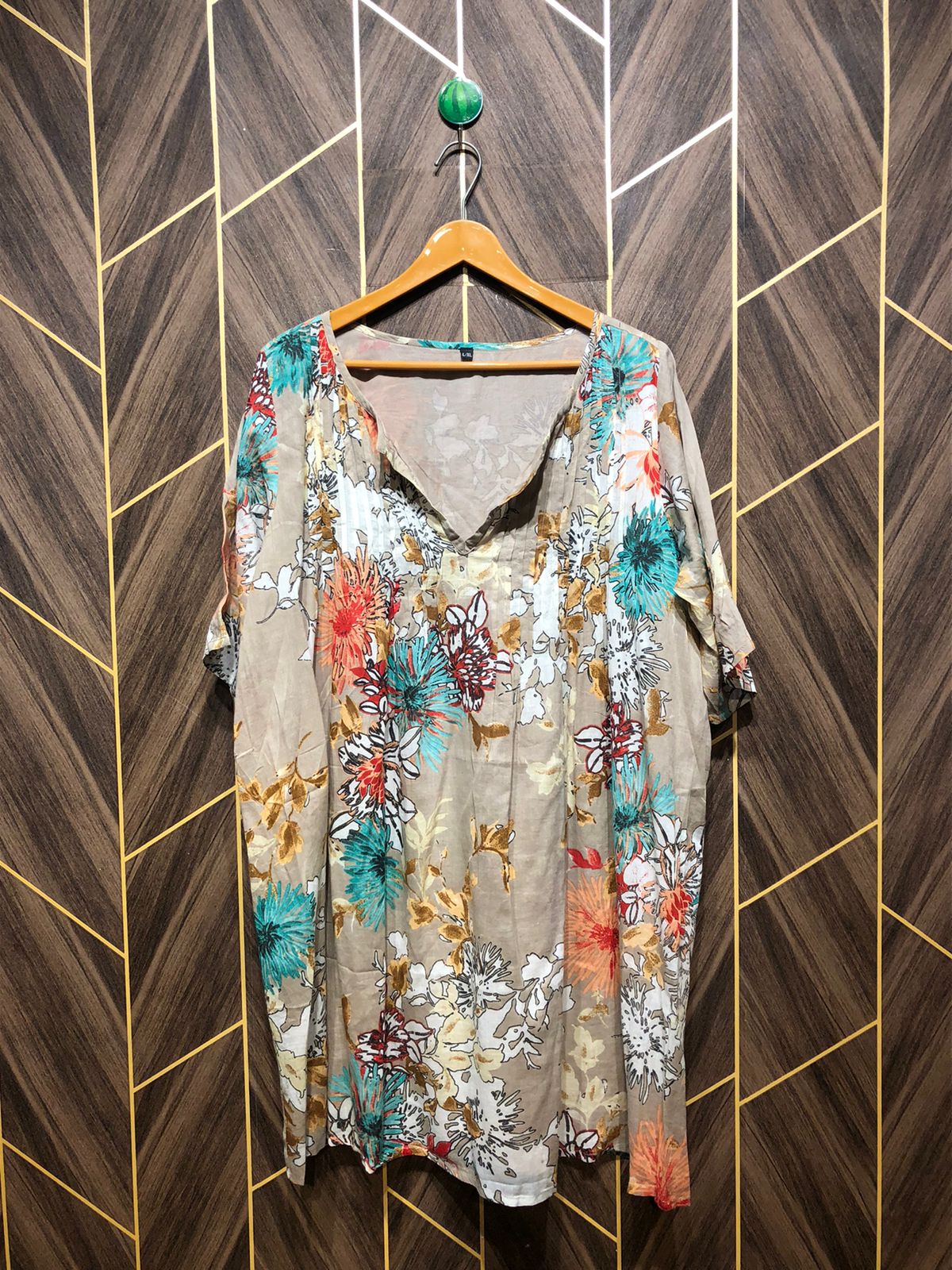 Women Long Shirt Cotton X Large | Chest 22 | Length 36