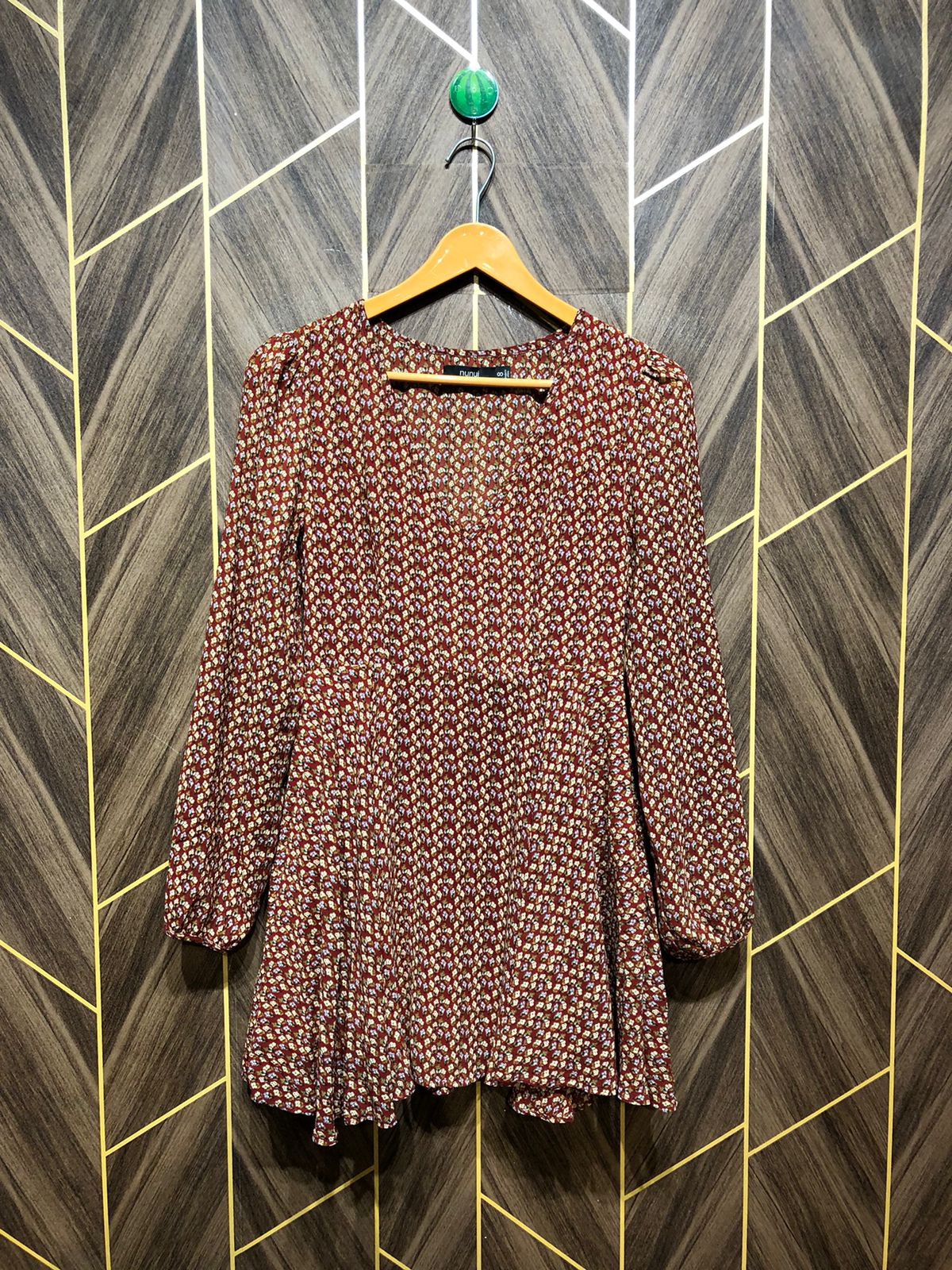 Mini Dress Chiffon X Small Size Chest 16  Length 31