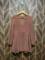 Mini Dress Chiffon X Small Size Chest 16  Length 31